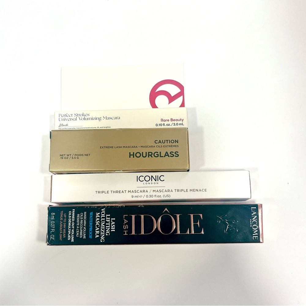 (sold) Mascara bundle of 4 - rare beauty, lancome, hourglass